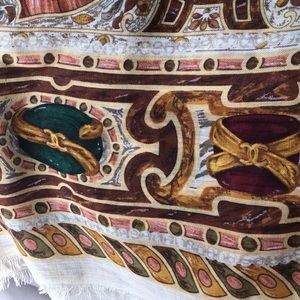 Vintage Chanel jewelry x- large shawl scarf